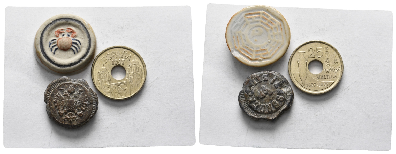  Europa; 3 Kleinmünzen   