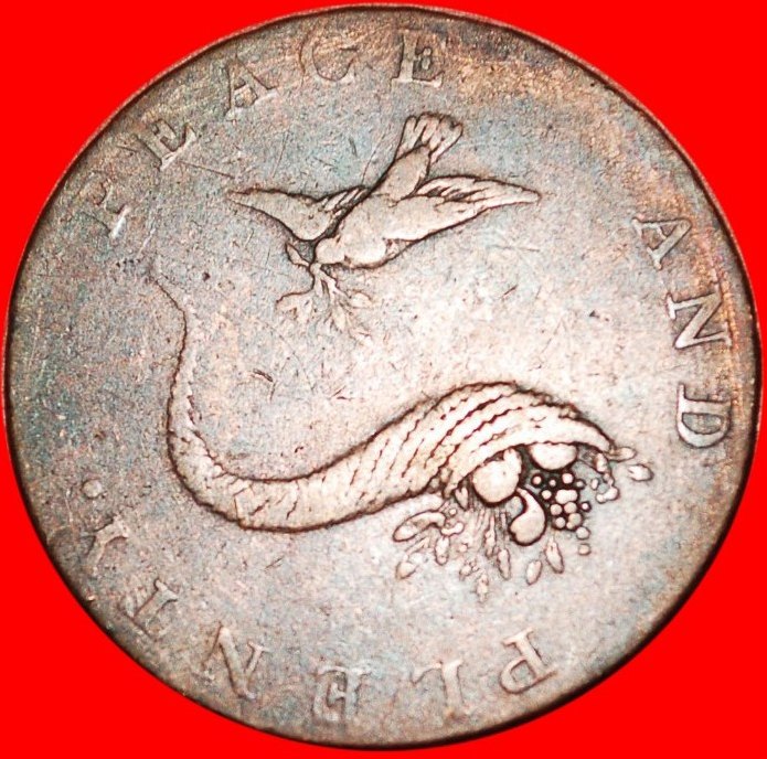  * CONDER PENNY: GROSSBRITANNIEN  HALBER PENNY 1794! MAULTIER! VERÖFFENTLICHT! OHNE VORBEHALT!   