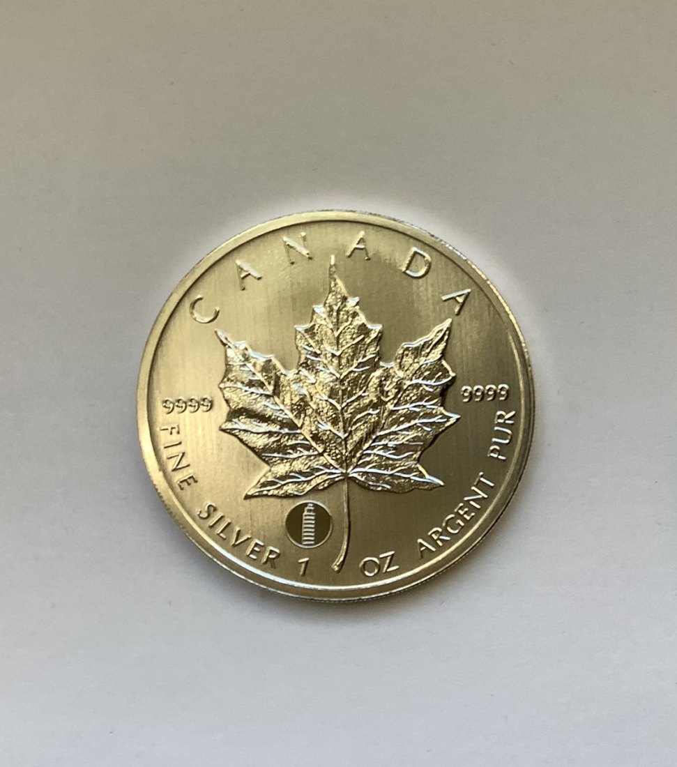 Kanada 1 oz Silbermünze Maple Leaf Privy Mark Pisa 2012