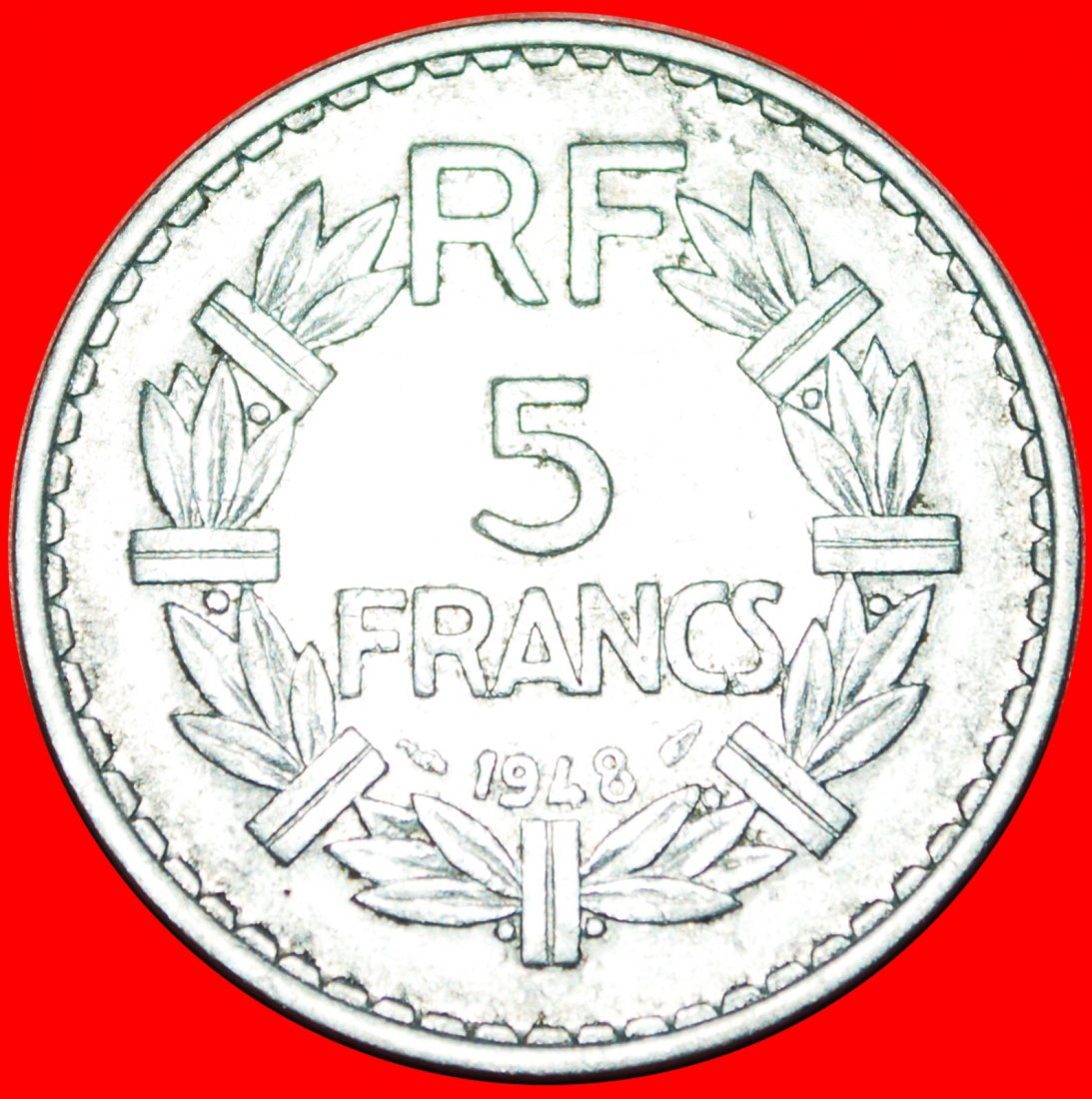 • CLOSED 9: FRANCE ★ 5 FRANCS 1948 RARITY! LOW START ★ NO RESERVE!