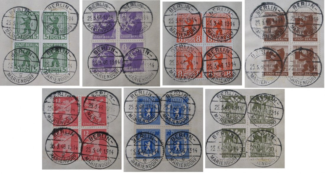  1946, Germany, Allied Occupation, Philatelic sheet: Stadt Berlin/Berlin Bear   