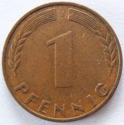  BRD 1 Pfennig 1949 J BANK DEUTSCHER LÄNDER ss   