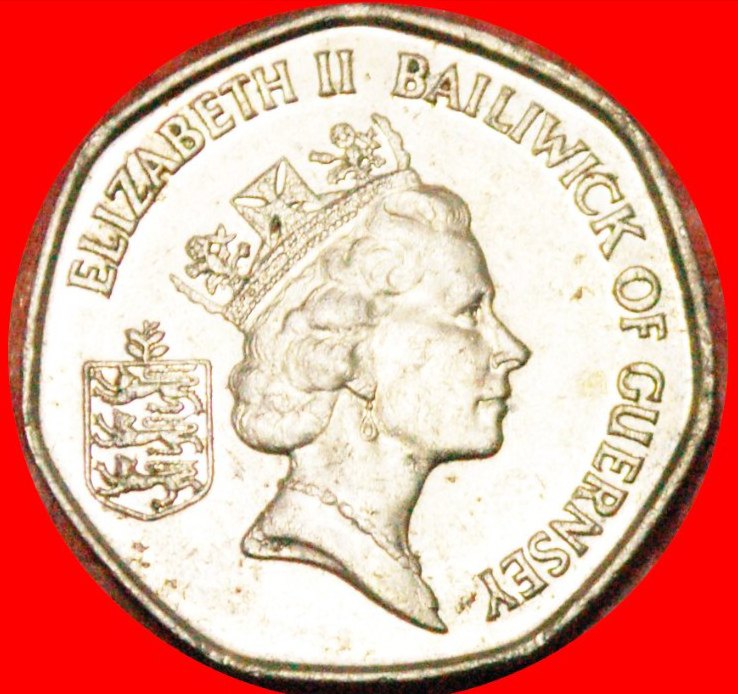  • SIEBENECK: GUERNSEY ★ 20 PENCE 1992! OHNE VORBEHALT!   