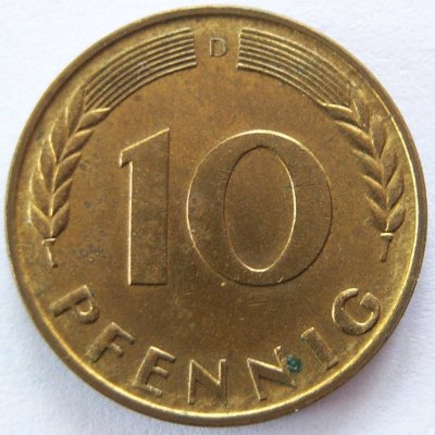  BRD 10 Pfennig 1950 D vz-unc   