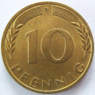  BRD 10 Pfennig 1969 D vz-unc   