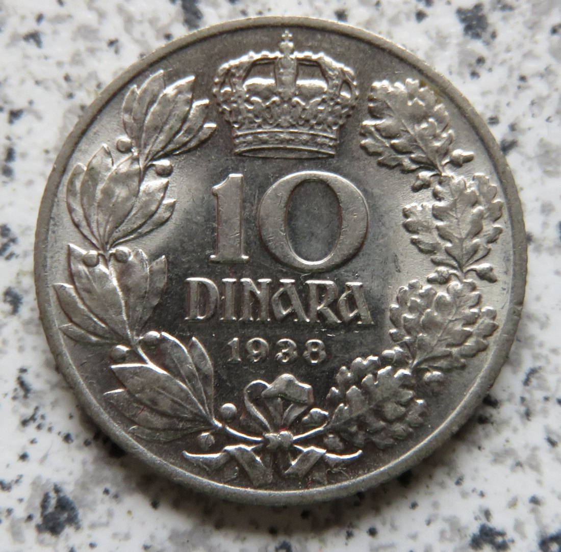  Jugoslawien 10 Dinara 1938 (2)   