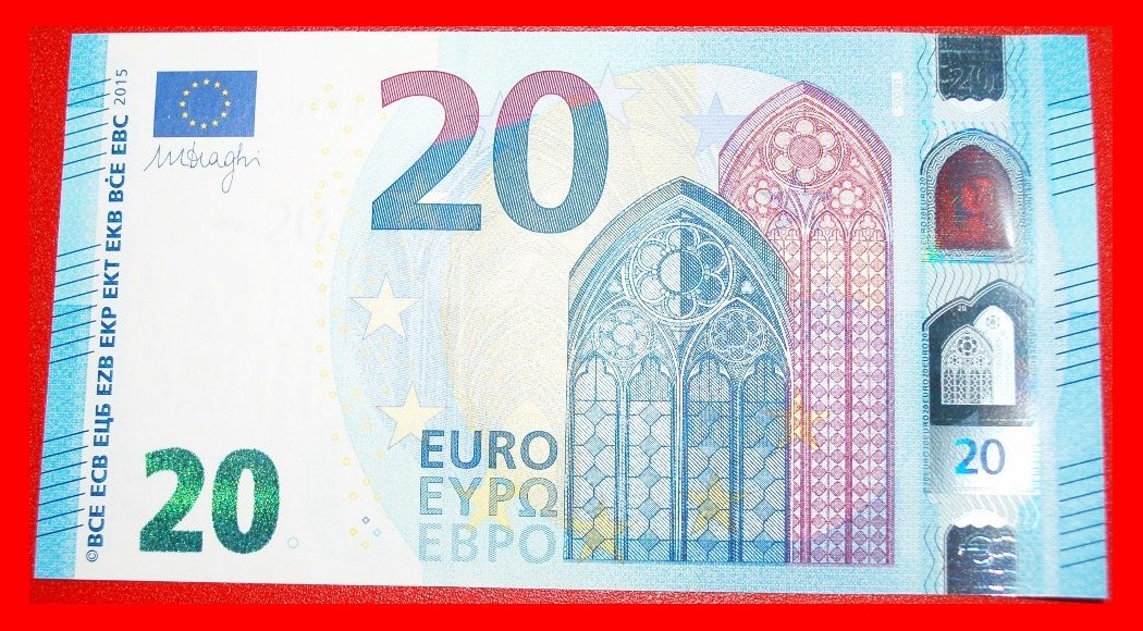  • NEW EUROPE russian TYPE: ITALY ★ 20 EURO 2015 PREFIX SF S003I1! UNC CRISP! LOW START ★ NO RESERVE!   