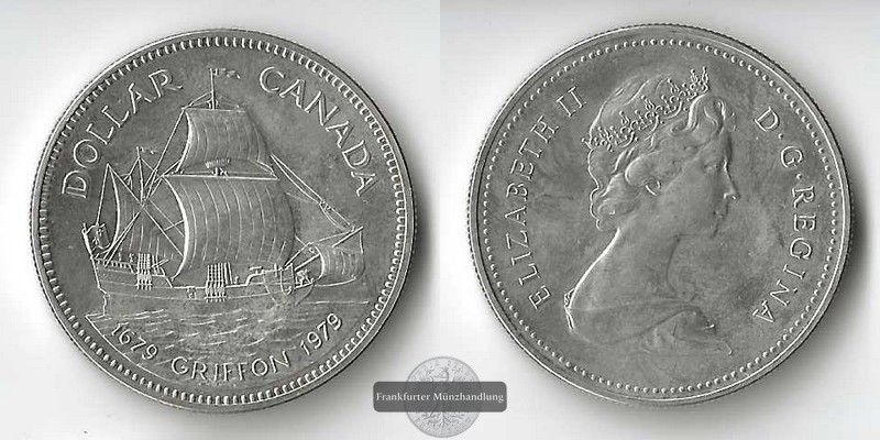 Kanada,  1 Dollar  1979  Griffon    FM-Frankfurt  Feinsilber: 11,66g   