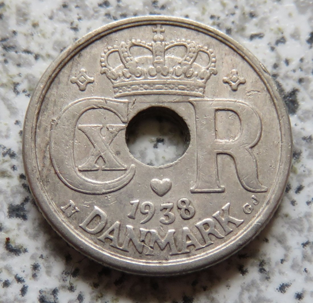  Dänemark 10 Öre 1938   