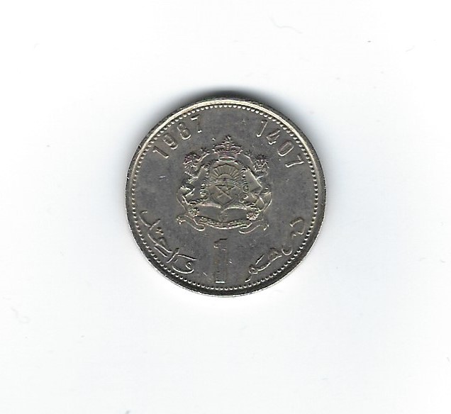  Marokko 1 Dirham 1987   