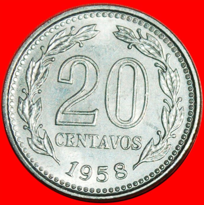  * STARS ★ARGENTINA★ 20 SENTAVOS 1958! LOW START ★ NO RESERVE!   