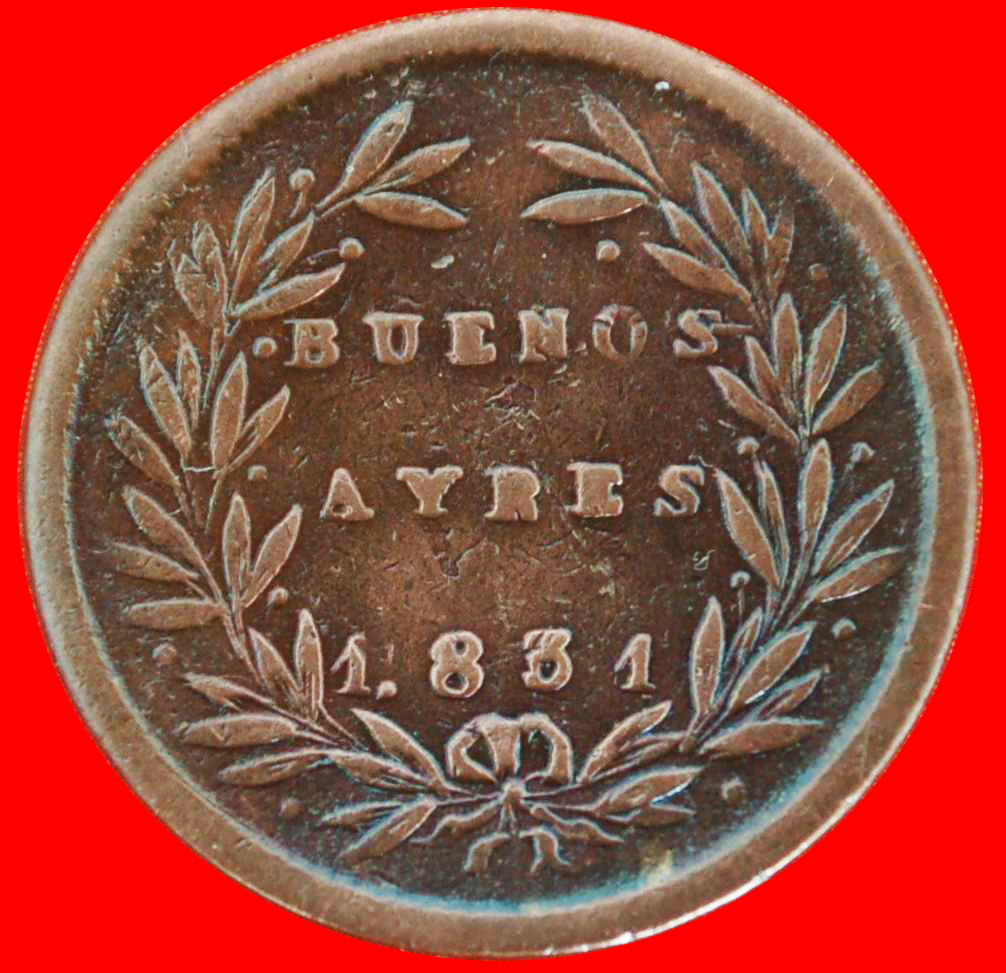  * 1.831 ★ ARGENTINA ★BUENOS AIRES ★ 5/10 REAL 1831! RARITY!!! LOW START ★ NO RESERVE!   