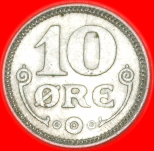 Ⰶ CHRISTIAN X. (1912-1947) SILBER★ DÄNEMARK★ 10 OERE 1917! OHNE VORBEHALT!
