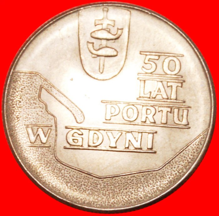  * SEEHAFEN GDINGEN★ POLEN ★ 10 ZLOTY 1972! STG! OHNE VORBEHALT!   