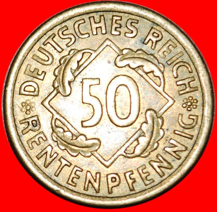  • **** ALLEMAGNE - GERMANY - 50 RENTENPFENNIG 1924 A - WEIMAR REPUBLIC **** LOW START★ NO RESERVE!   