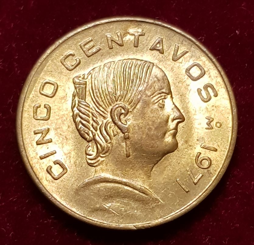  5642(3) 5 Centavos (Mexiko) 1971 in UNC- .......................................... von Berlin_coins   