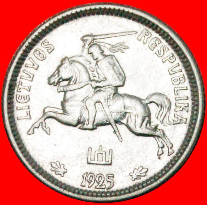  • CHASE: lithuania (ex. USSR, russia) ★ 1 LIT 1925 SILVER! LOW START ★ NO RESERVE!   