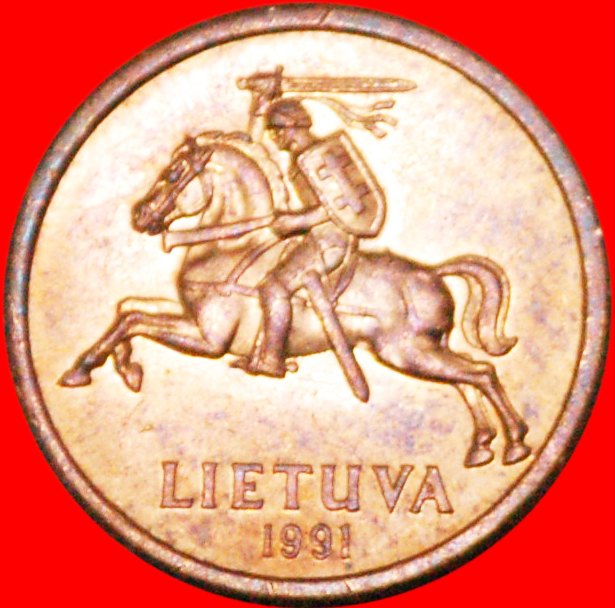  • A PART OF THE USSR (ex. russia:) lithuania ★10 cents 1991 UNC! LOW START ★ NO RESERVE!   