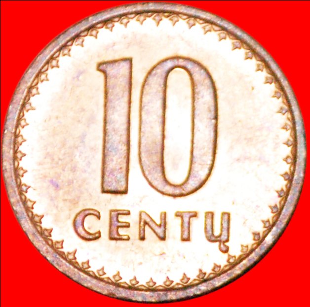  • A PART OF THE USSR (ex. russia:) lithuania ★10 cents 1991 UNC! LOW START ★ NO RESERVE!   