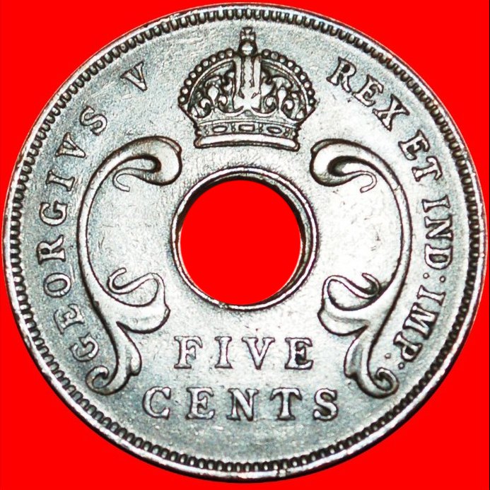  • GREAT BRITAIN: EAST AFRICA★5 CENTS 1925! George V (1911-1936) LOW START★ NO RESERVE!   