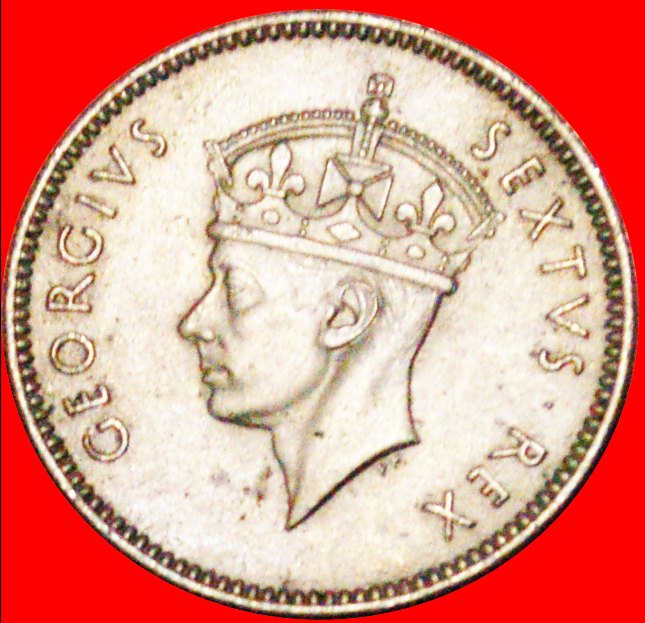  • GREAT BRITAIN: EAST AFRICA★50 CENTS 1948 MINT LUSTER! George VI (1937-1952) LOW START★ NO RESERVE!   