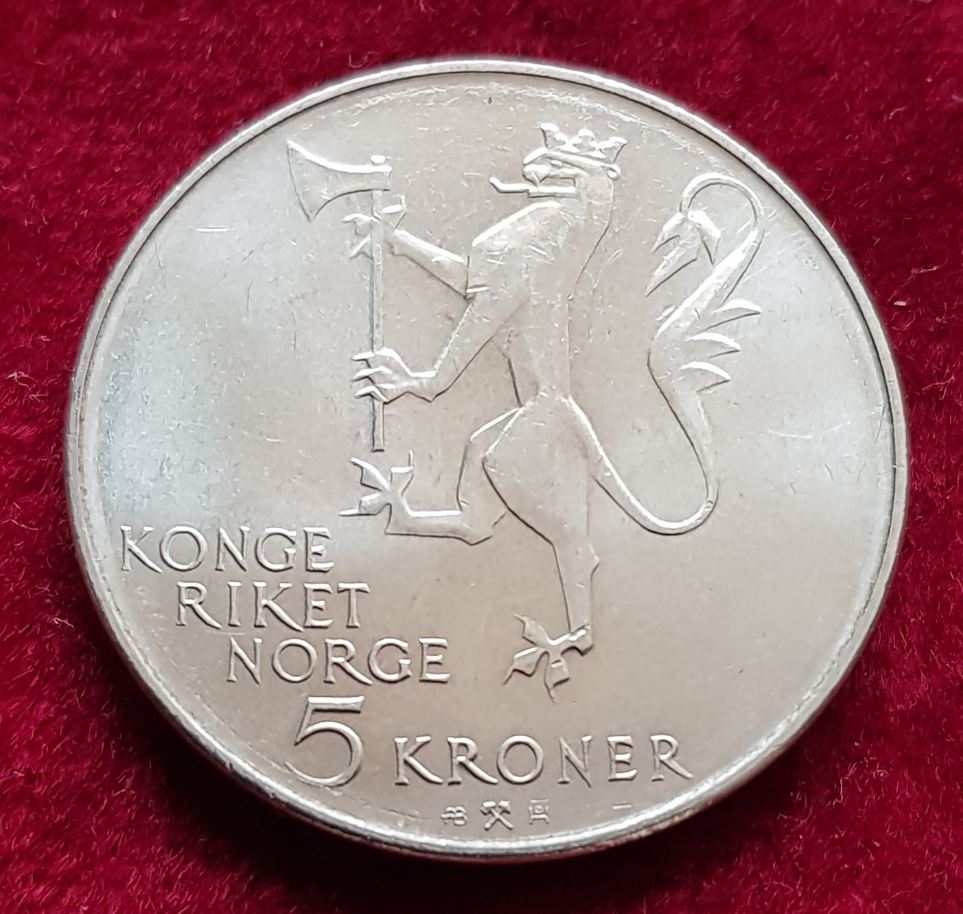  14327(4) 5 Kronen (Norwegen / 350 J. Armee) 1978 in unc- .......................... von Berlin_coins   