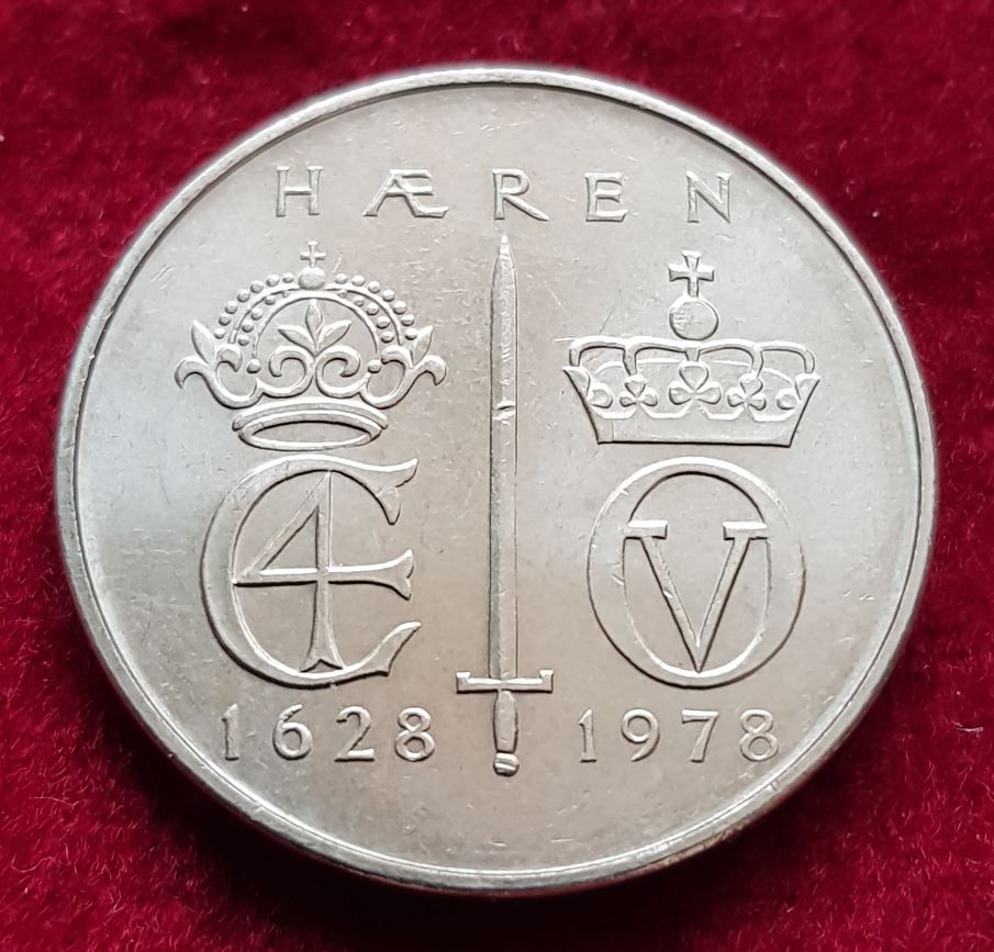  14327(4) 5 Kronen (Norwegen / 350 J. Armee) 1978 in unc- .......................... von Berlin_coins   