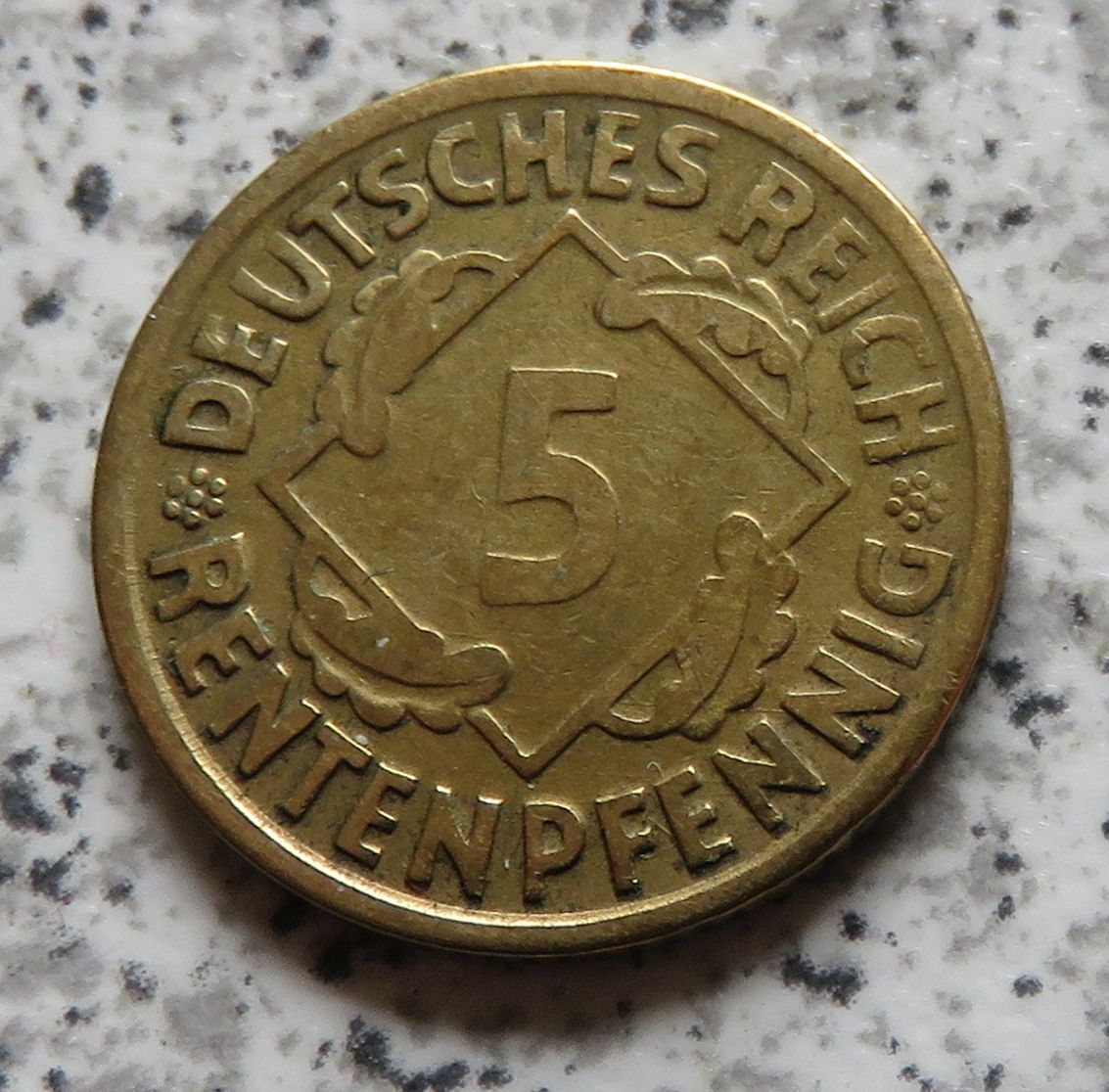  Weimar 5 Rentenpfennig 1924 G (2)   