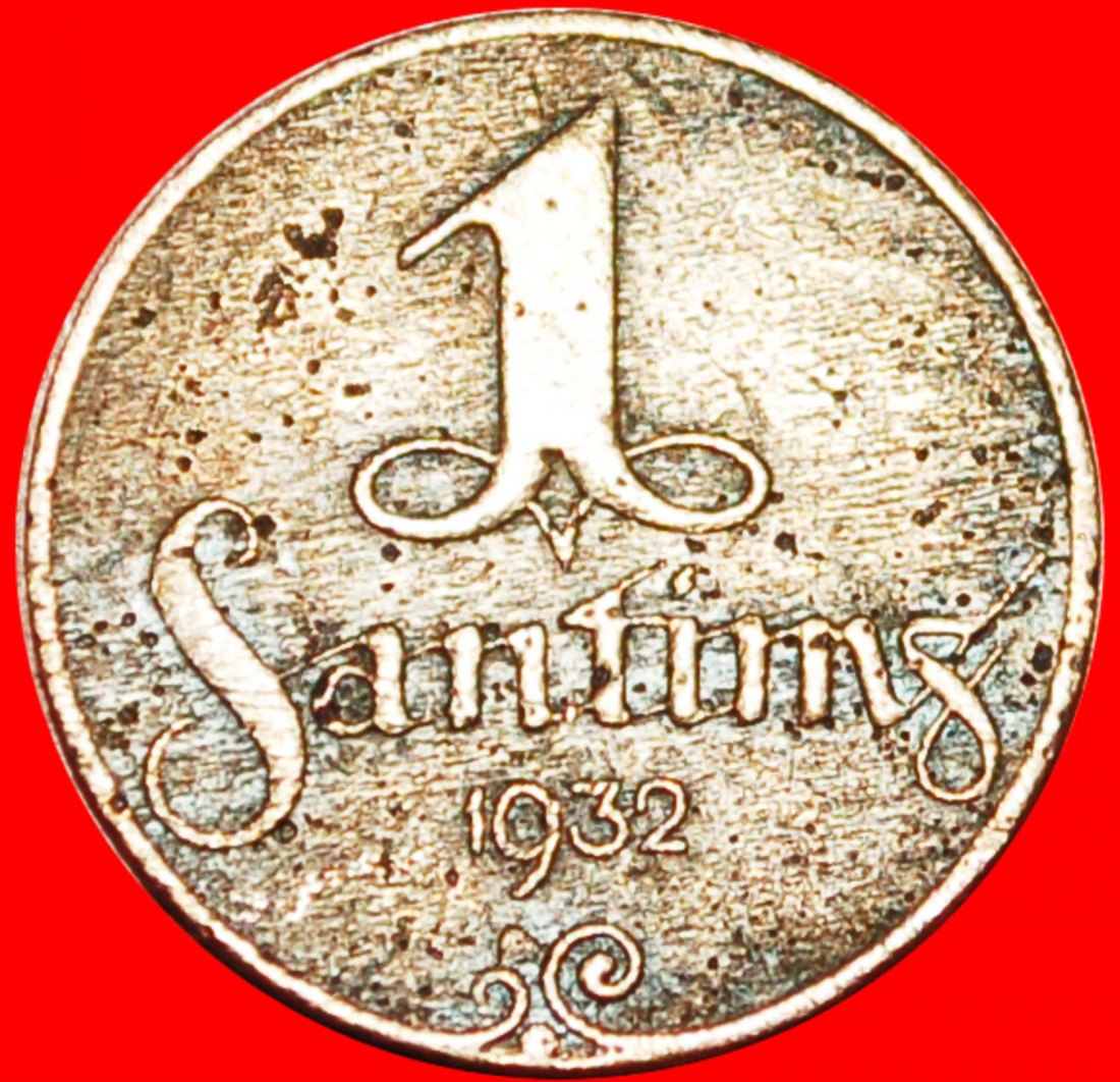 • MONSTERS: latvia (ex. USSR, russia) ★ 1 SANTIM 1932! LOW START ★ NO RESERVE!