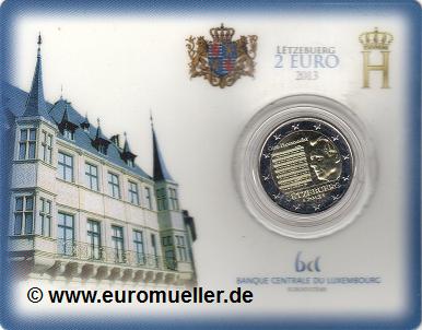 Luxemburg 2 Euro Sondermünze 2013...Nationalhymne...bu.   