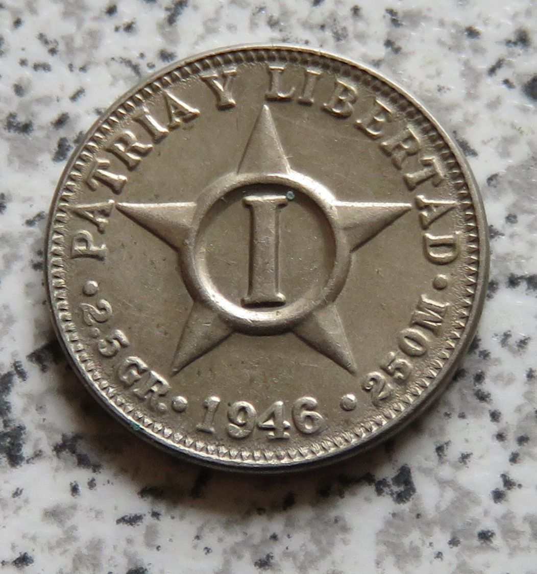  Cuba 1 Centavo 1946   