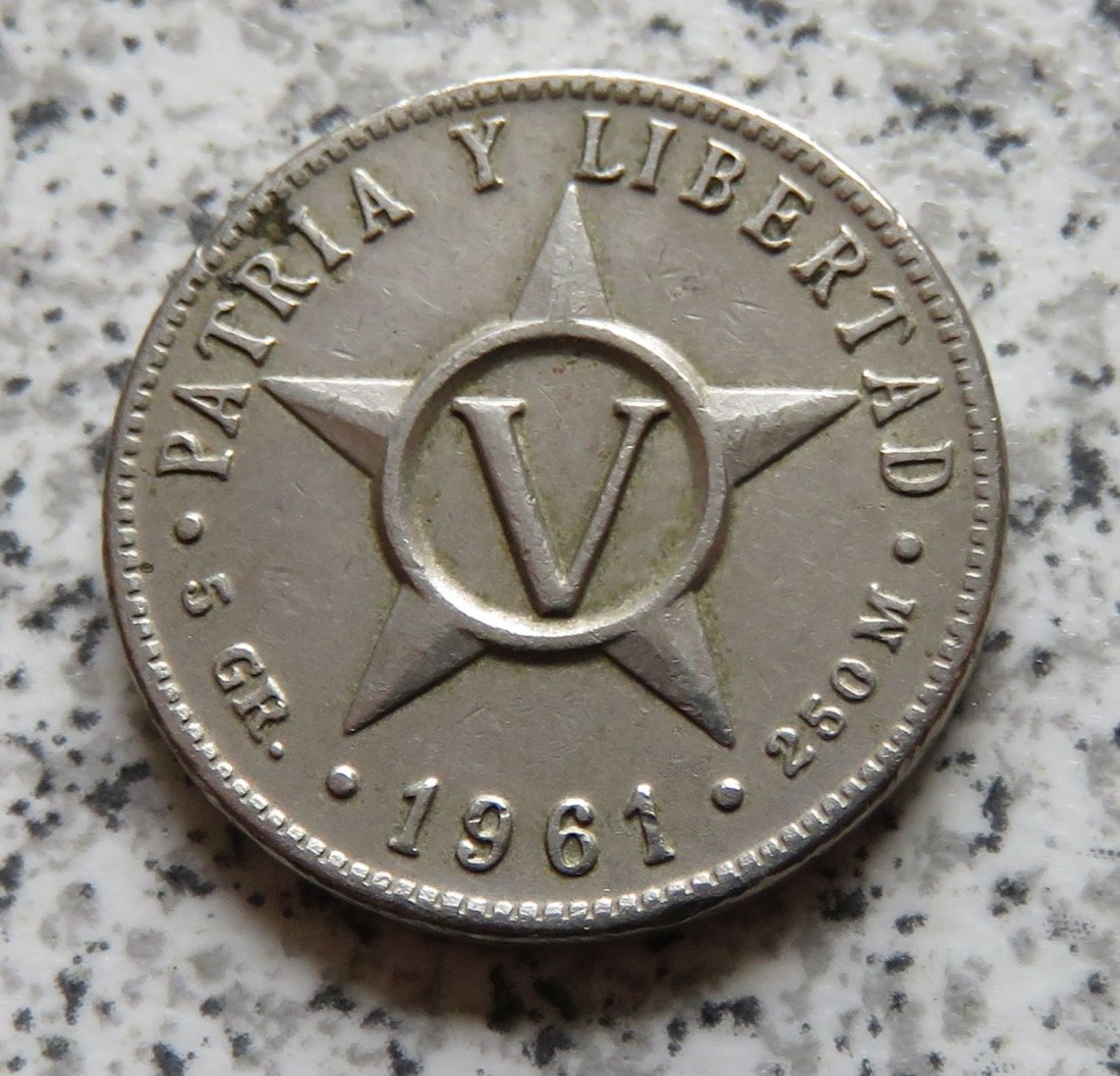  Cuba 5 Centavos 1961   