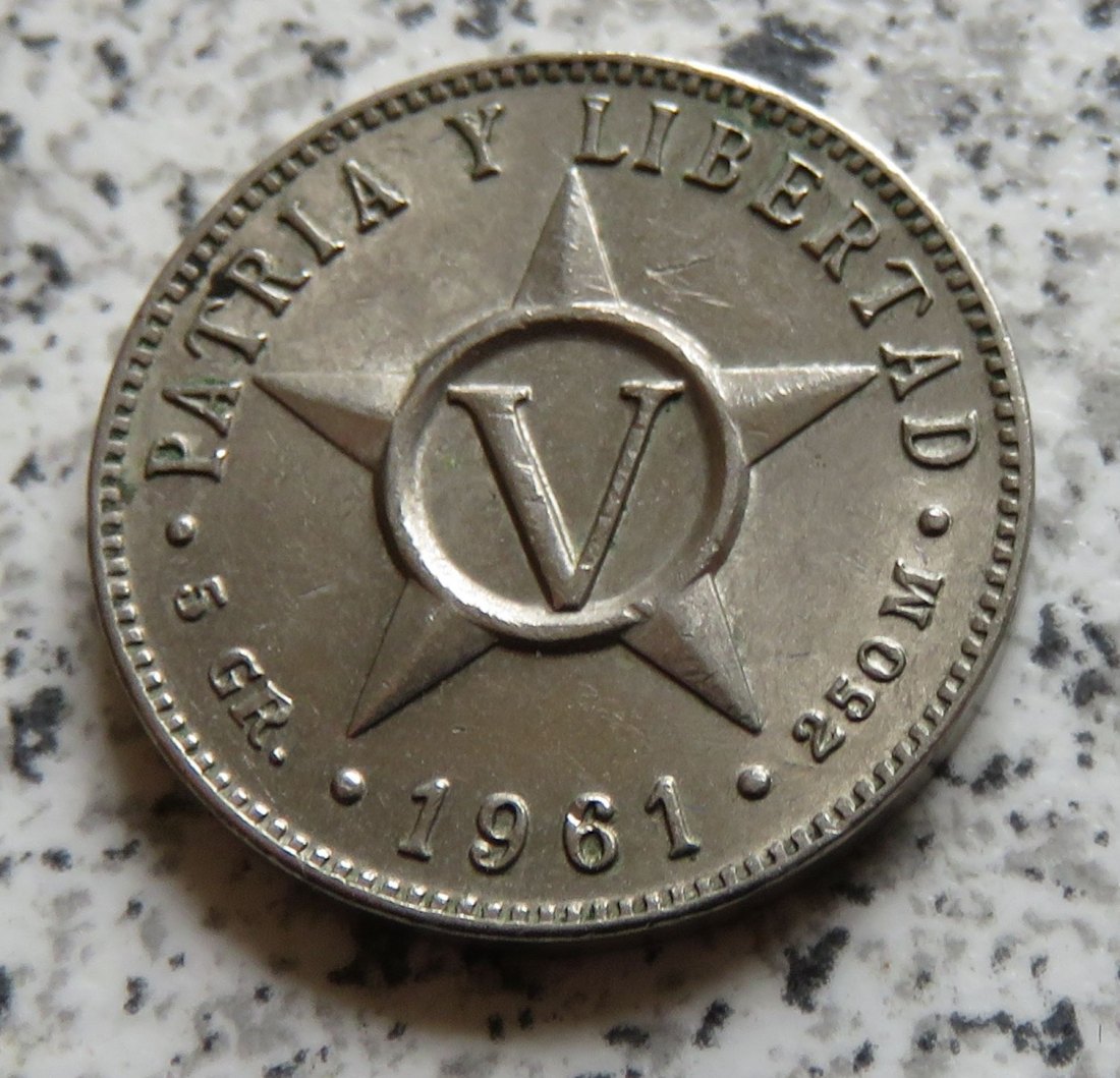  Cuba 5 Centavos 1961 (2)   