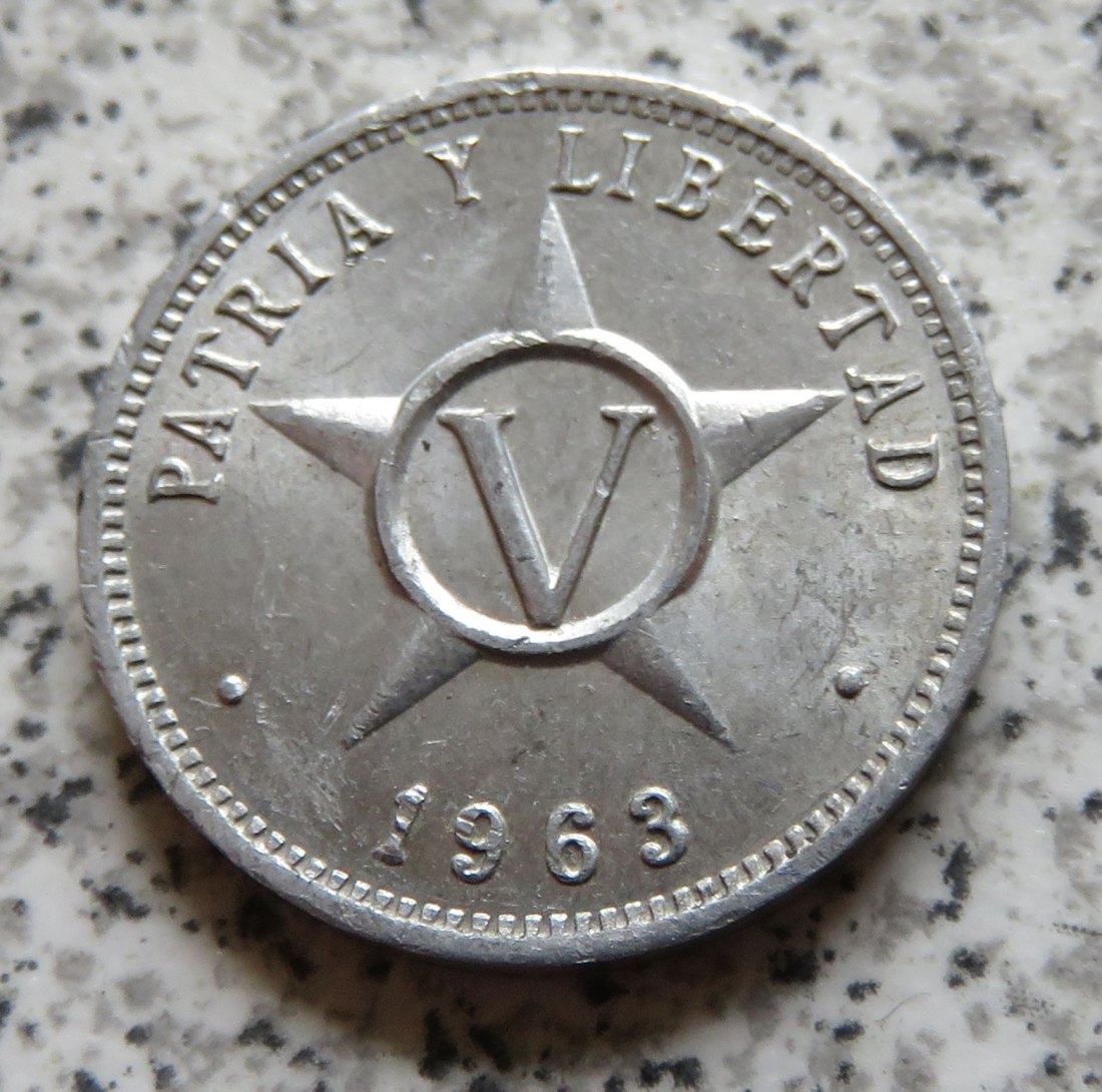  Cuba 5 Centavos 1963   