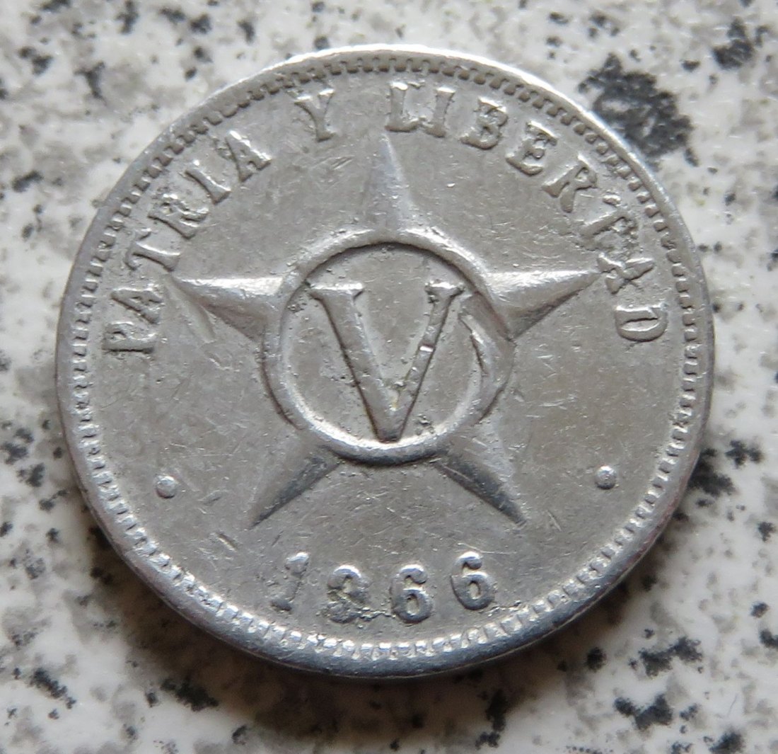  Cuba 5 Centavos 1966   