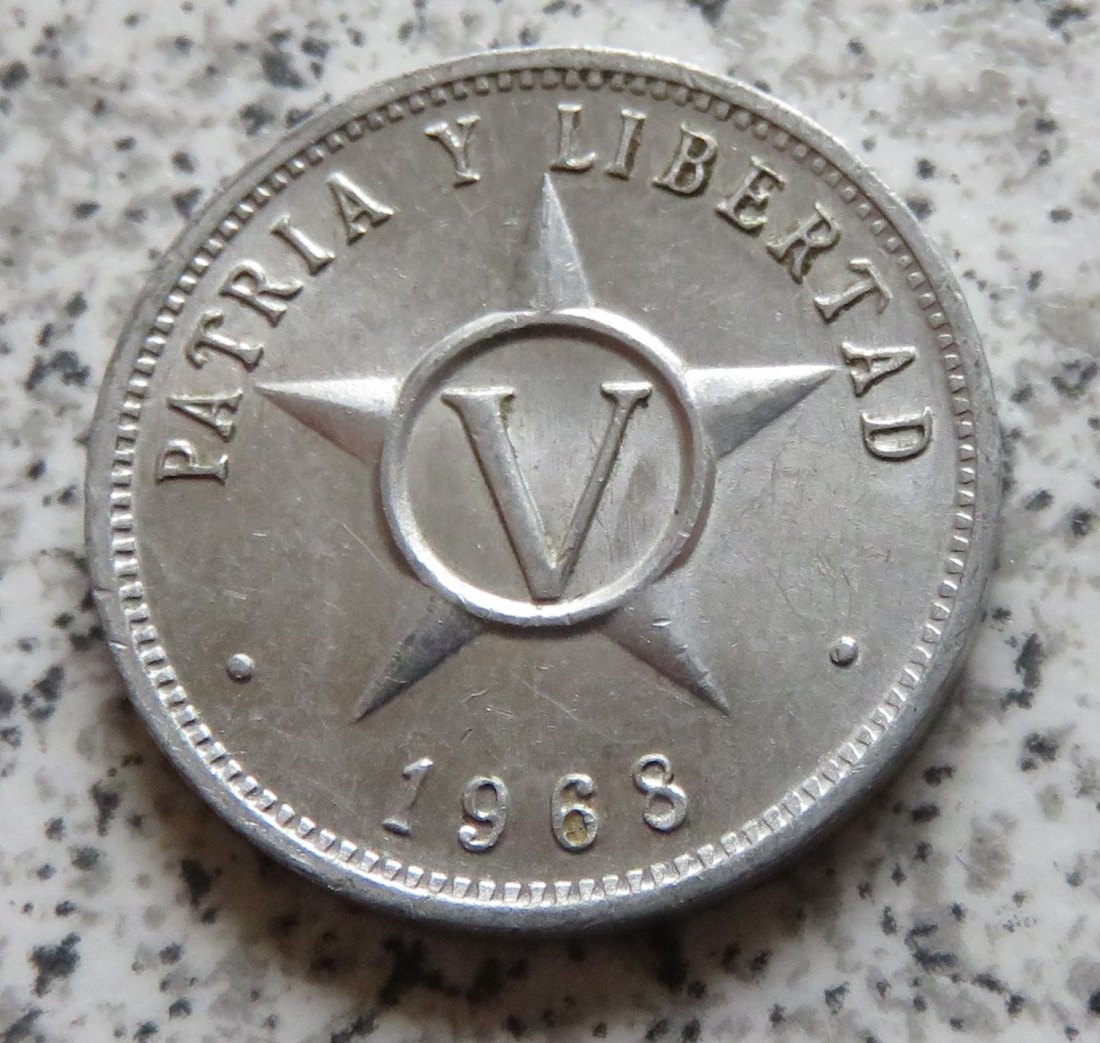  Cuba 5 Centavos 1968   