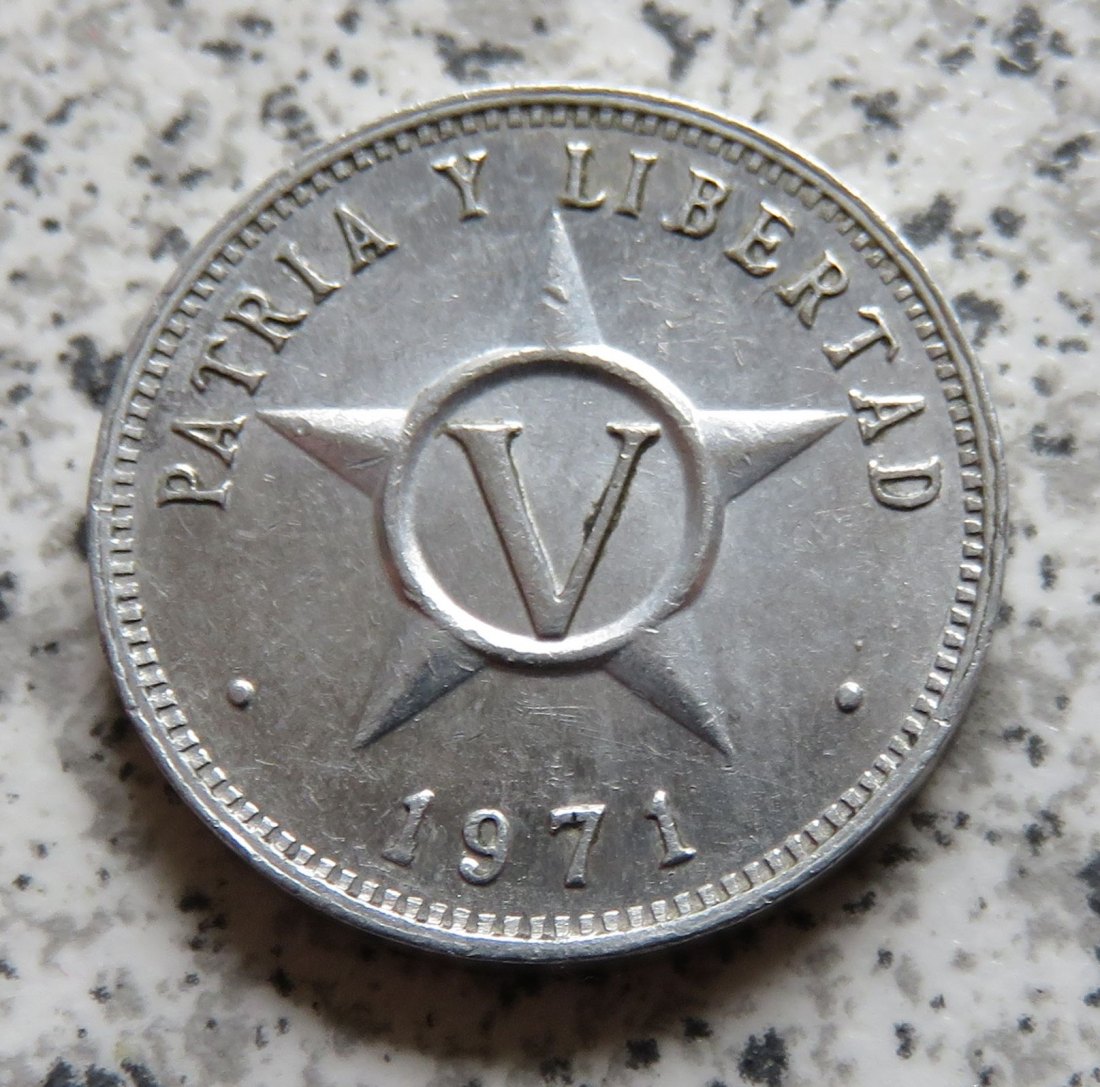  Cuba 5 Centavos 1971   