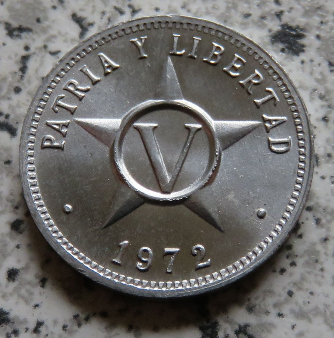  Cuba 5 Centavos 1972   