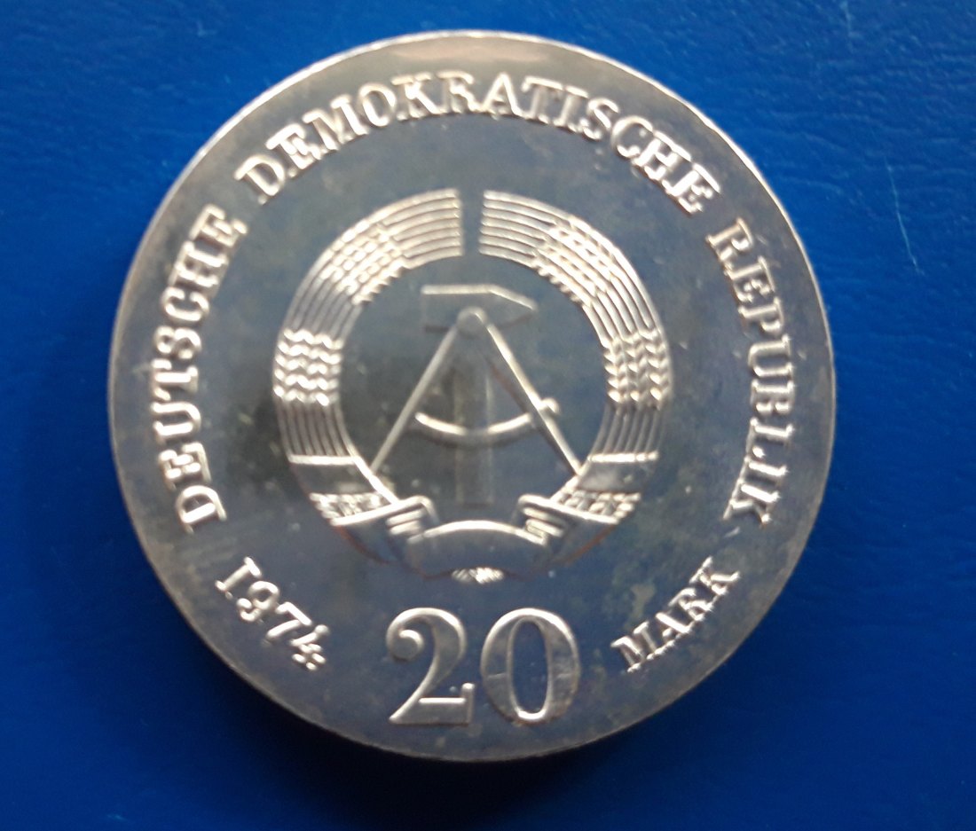 DDR Imanuel Kant 20 Mark 1974 stgl.