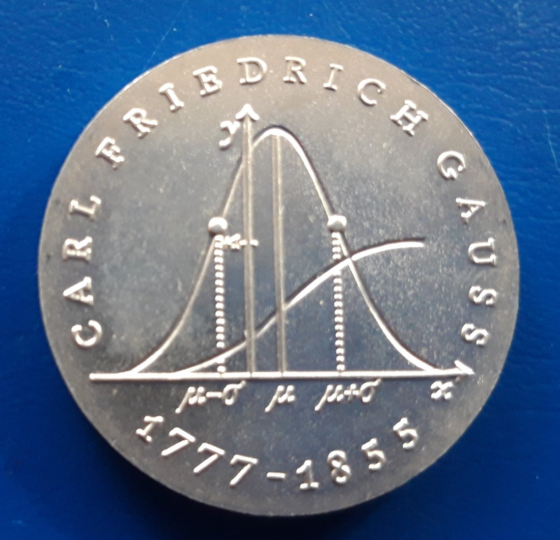DDR Friedrich Gauss 20 Mark 1977 stgl.