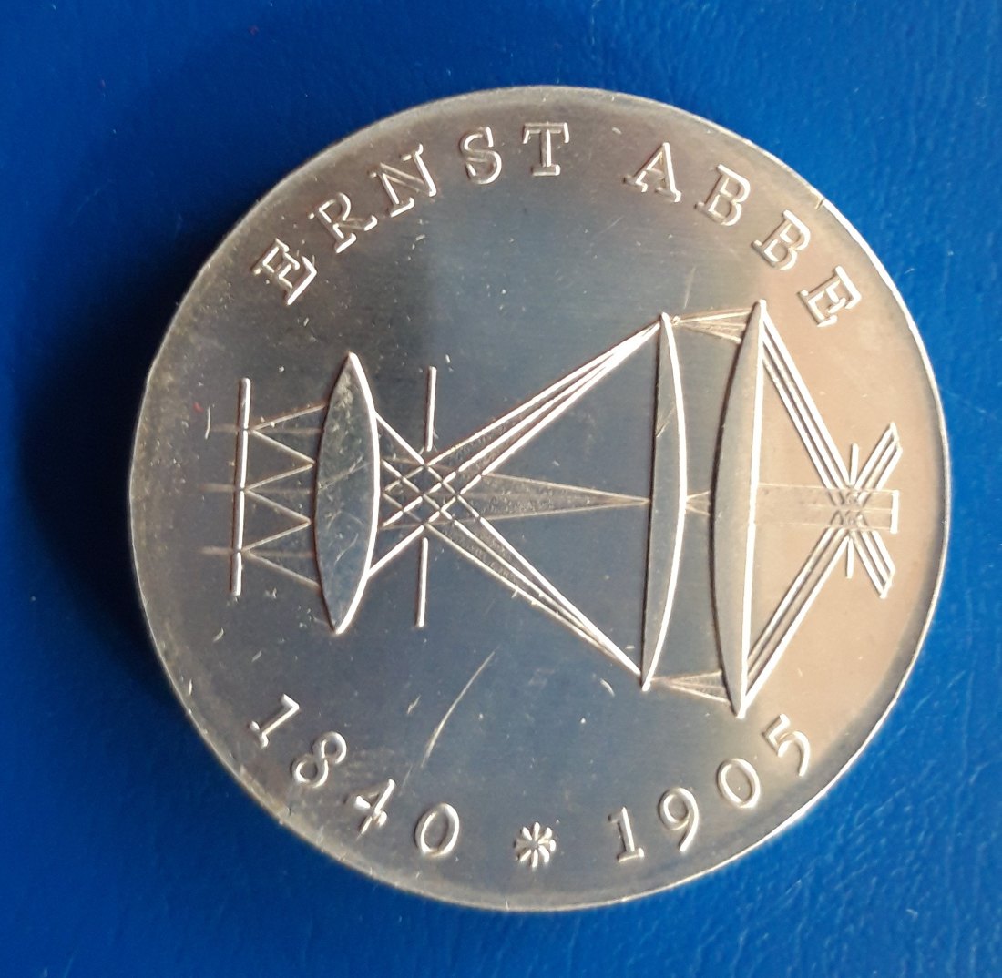 DDR Ernst Abbe 20 Mark 1980 stgl.