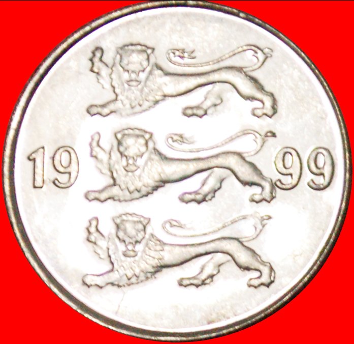  • 3 LÖWEN: estland (früher die UdSSR, russland) ★ 20 CENTS 1999! OHNE VORBEHALT!   