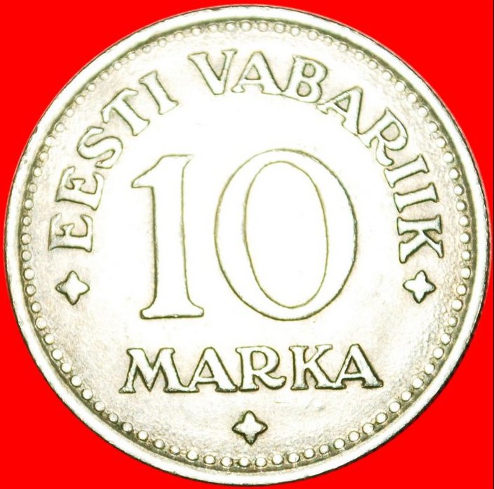  • 3 LÖWEN: estland (früher die UdSSR, russland) ★ 10 mark 1925! SELTEN! OHNE VORBEHALT!   