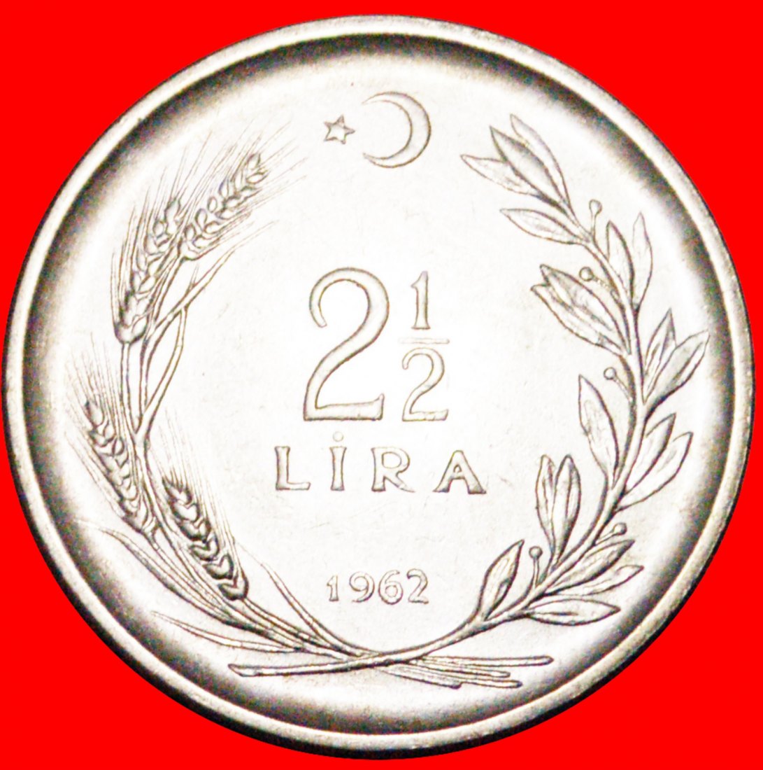  • ROCKS: TURKEY ★2 1/2  LIRA 1962! LOW START ★ NO RESERVE!   