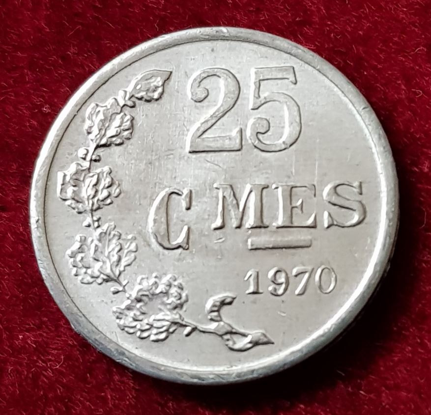 1(10) 25 Centimes (Luxemburg) 1970 in UNC ......................................... von Berlin_coins