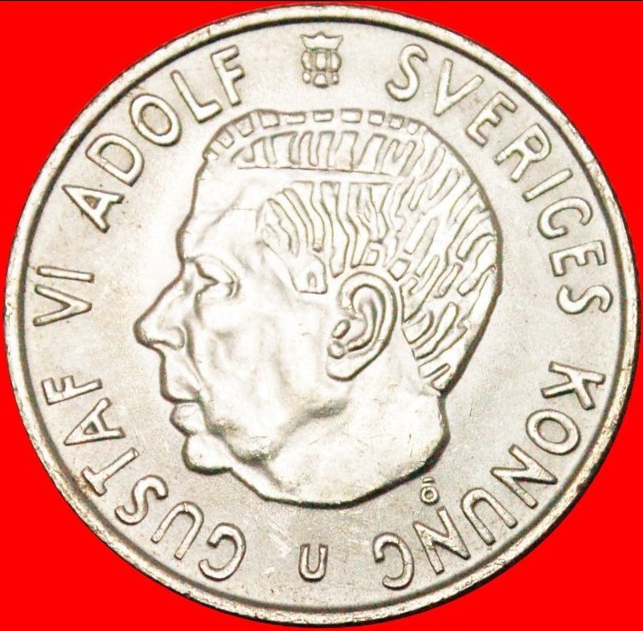  * BIG DIPPER: SWEDEN ★ 2 CROWNS 1968 UNC! GUSTAV VI ADOLF (1950-1973) LOW START★ NO RESERVE!   