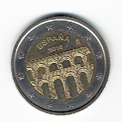  2 Euro Spanien 2016 (Äquadukt von Segovia)(g1403)   