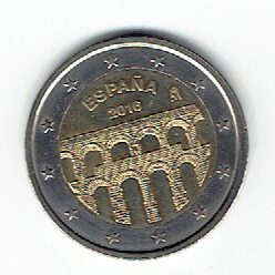 2 Euro Spanien 2016 (Äquadukt von Segovia)(g1403)