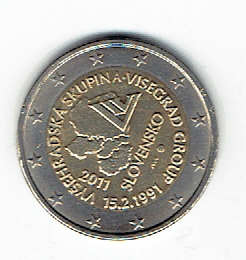  2 Euro Slowakei 2011 (Visegrad Gruppe)(g1404)   