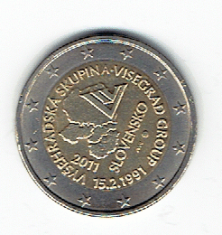 2 Euro Slowakei 2011 (Visegrad Gruppe)(g1404)